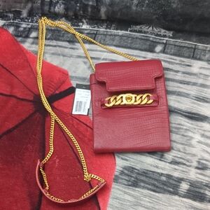 Marc Jacobs Elegant Red Chain Strap Bag